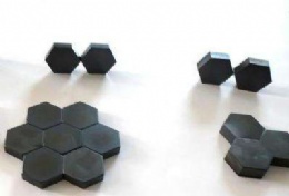 Hexagonal bullet proof SSiC silicon carbide ceramic plate