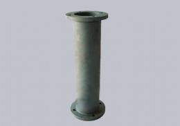 Silicon carbide flanged tube